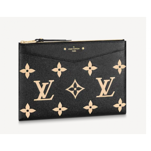 Louis Vuitton DAILY POUCH M81292 Negro Beige