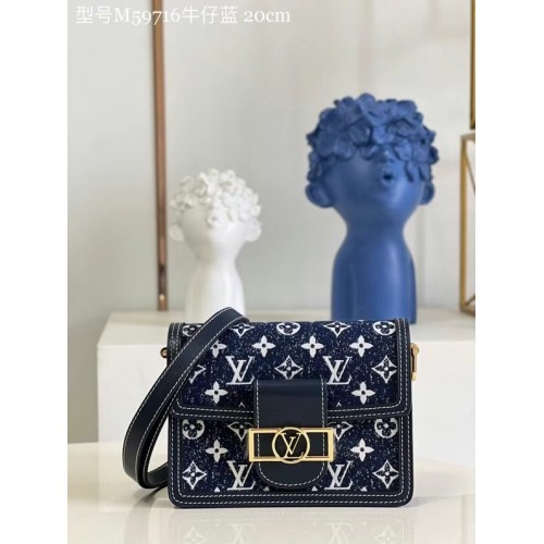 Louis Vuitton DAUPHINE PM M59480 Azul Marino