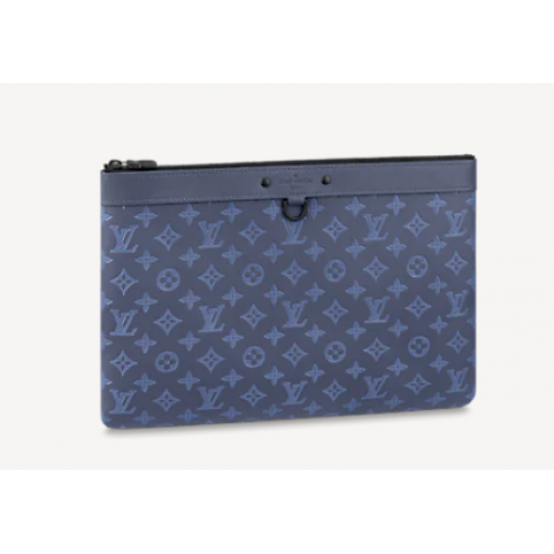 Louis Vuitton DISCOVERY POCHETTE GM M80425 Azul marino