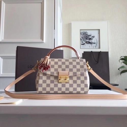 Bolso Louis Vuitton Damier Azur Canvas CROISETTE N41581