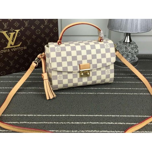 Bolso de hombro Louis Vuitton Damier Azur Canvas CROISETTE N41581