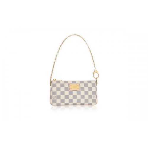 Louis Vuitton Lona Damier Azur MILLA CLUTCH MM N60027