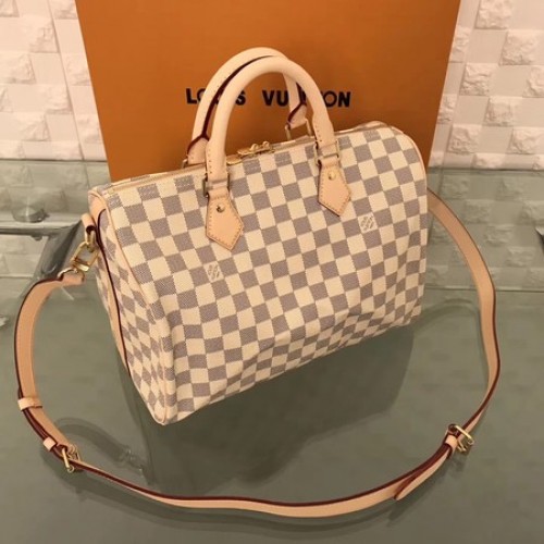 Louis Vuitton Lona Damier Azur SPEEDY BANDOULIERE 30 N41373