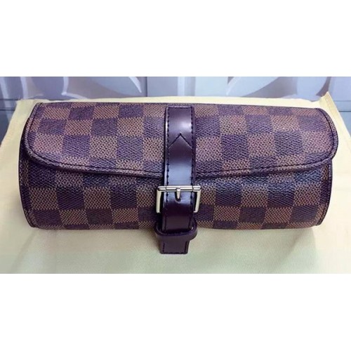 CAJA DE RELOJ Louis Vuitton Damier Ebene Canvas 3 N41137