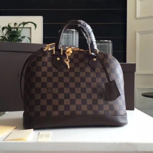 Lona Damier Ebene de Louis Vuitton ALMA PM N53151