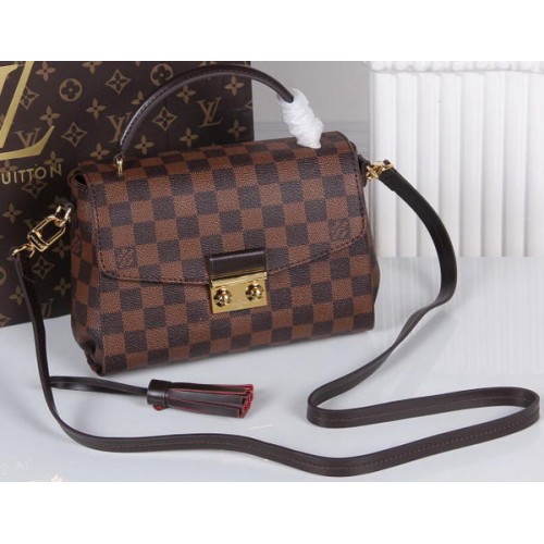 Bolso CROISETTE de lona Damier Ebene de Louis Vuitton N41581