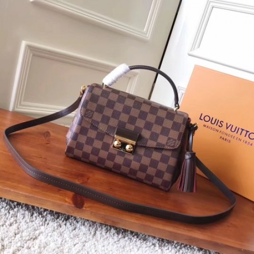 Bolso Louis Vuitton Damier Ebene Canvas CROISETTE N53000