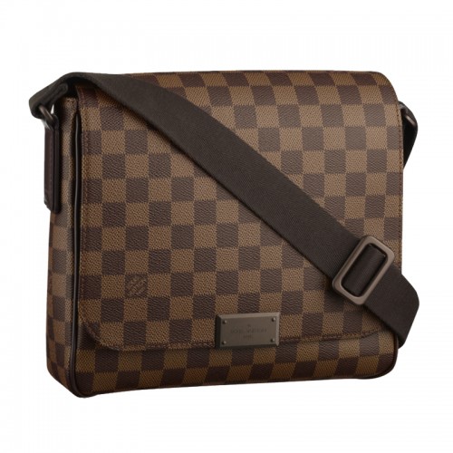 Louis Vuitton Damier Ebene Canvas Distrito PM Bolsas de mensajero N41213
