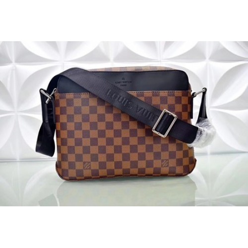 Bolso de hombro de lona Damier Ebene de Louis Vuitton N41569