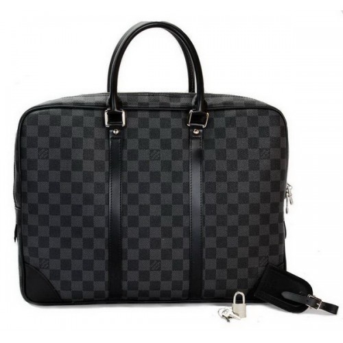 Louis Vuitton Damier Graphite Canvas Popte-Documentos de viaje N41125