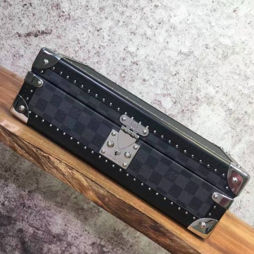 Caja de relojes Louis Vuitton Damier Graphite Canvas 40664 Negro