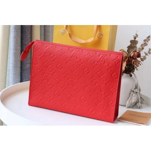 Louis Vuitton Monogram Empreinte POCHETTE VOYAGE MM M41058 rojo