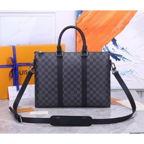 Louis Vuitton Lona Damier Graphite MALETÍN M33416 negro