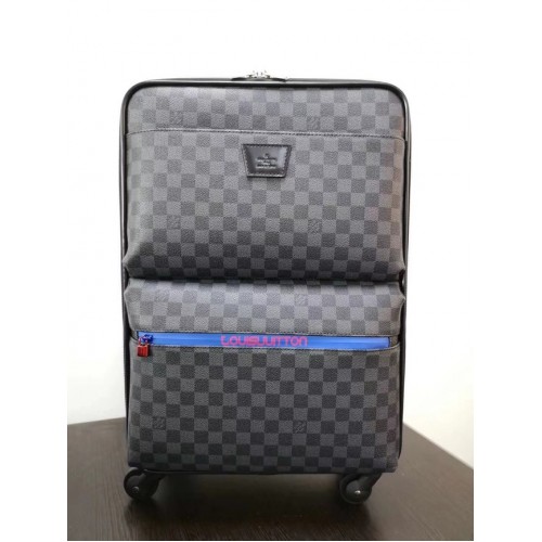 Lona Louis Vuitton Damier Graphite Rueda universal Pegase 55 N41385 negro
