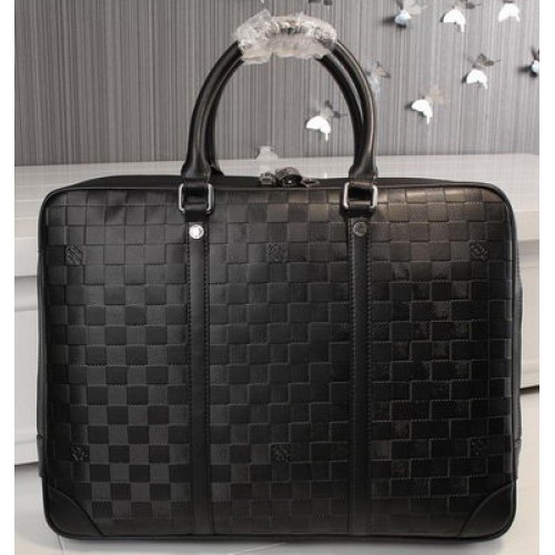 Louis Vuitton Damier Infini Maletín N41146 Negro