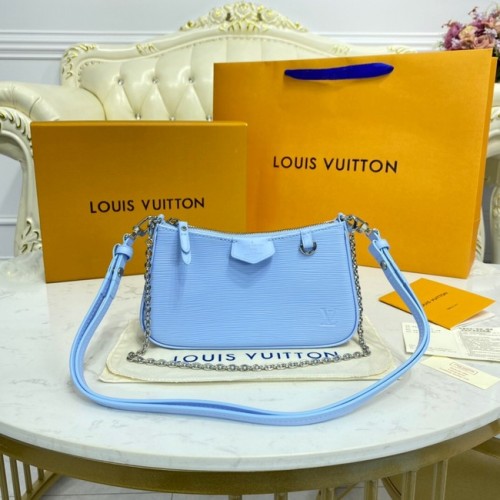 Louis Vuitton EASY POUCH ON STRAP M80471 azul claro