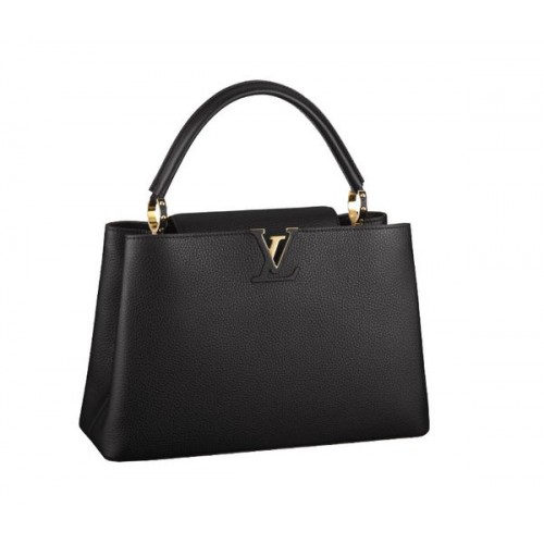 Bolso Louis Vuitton Elegant Capucines MM M48864 Negro