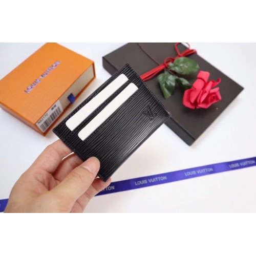 Louis Vuitton Epi Cuero TARJETERO M60721 negro