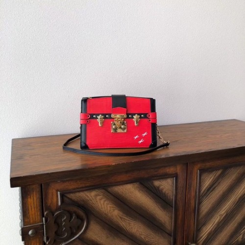 Louis Vuitton Epi Leather TRUNK CLUTCH M51697 rojo