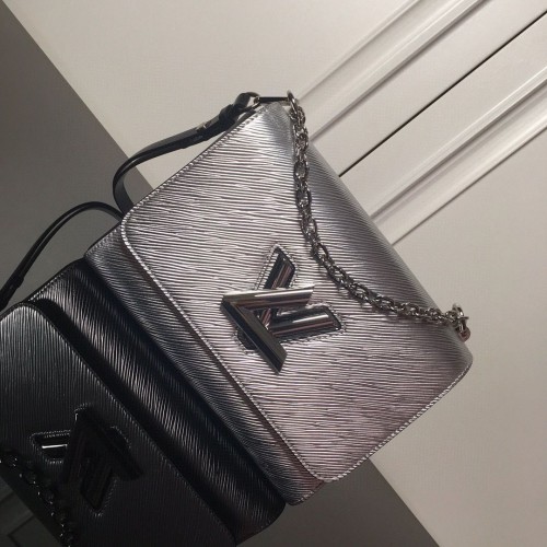 Louis Vuitton Epi Cuero TWIST MM M50280 Plata