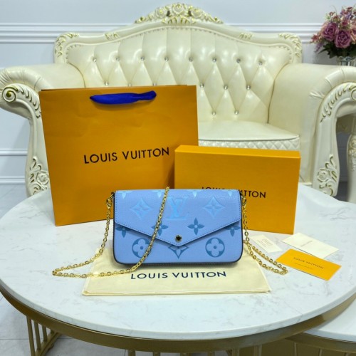 Louis Vuitton FELICIE POCHETTE M80498 Azul Verano