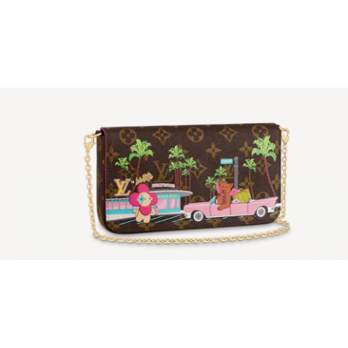 Louis Vuitton FELICIE POCHETTE M80859 Rosa fucsia