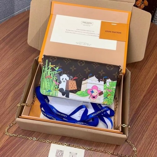 Louis Vuitton FELICIE POCHETTE M80859A Rosa fucsia