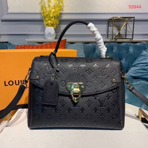 Louis Vuitton Georges MM Monogram Empreinte Cuero original M53944 Negro