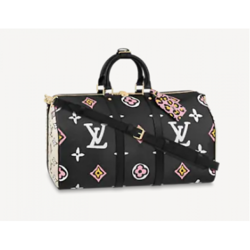 Louis Vuitton KEEPALL BANDOULIERE 45 M58656 negro