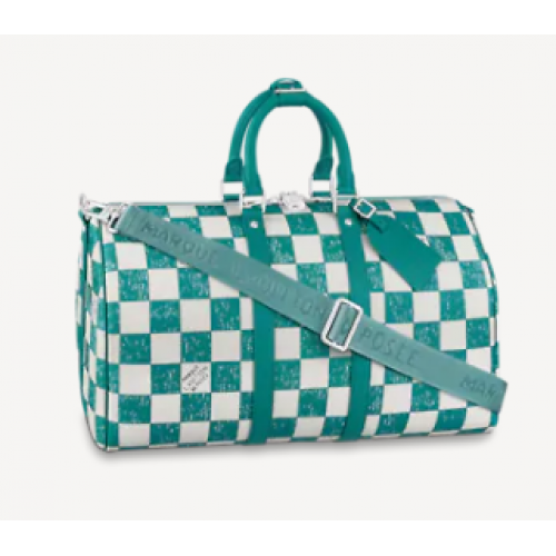 Louis Vuitton KEEPALL BANDOULIERE 45 N80404 Verde azulado