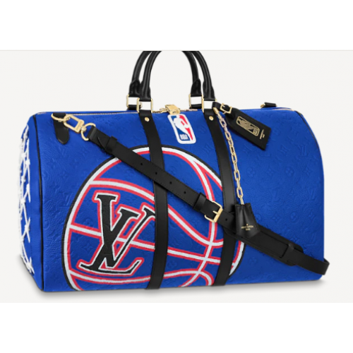 Louis Vuitton KEEPALL BANDOULIERE 55 M21105 azul