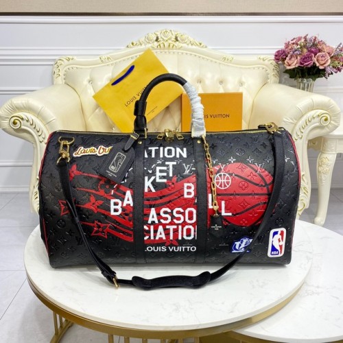 Louis Vuitton KEEPALL BANDOULIERE 55 M58516 negro