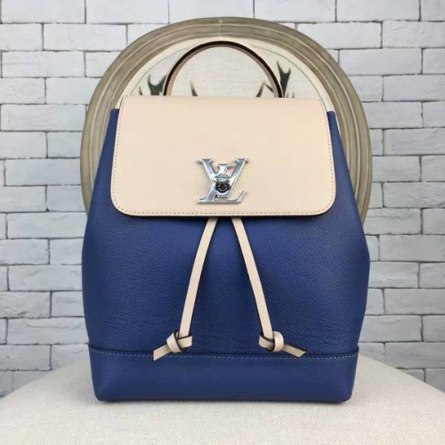 Louis Vuitton MOCHILA LOCKME 41817 Azul y blanquecino