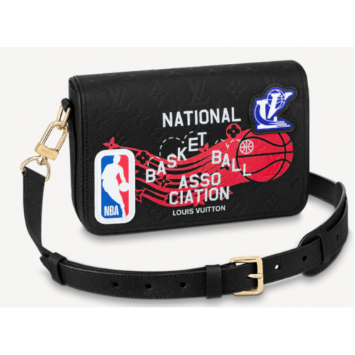 Louis Vuitton Louis VuittonXNBA STUDIO MESSENGER M58498 negro