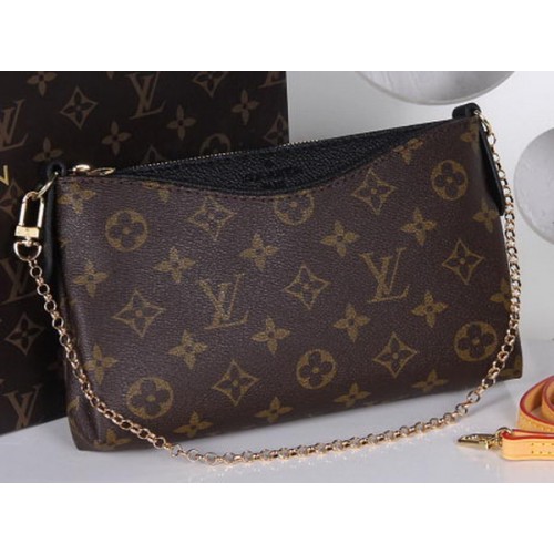 Louis Vuitton M41638 Lona Monogram PALLAS CLUTCHES Negro