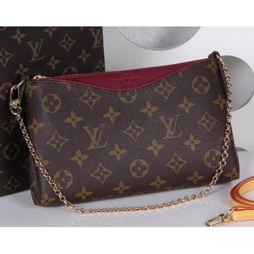 Louis Vuitton M41638 Lona Monogram PALLAS CLUTCHES Púrpura