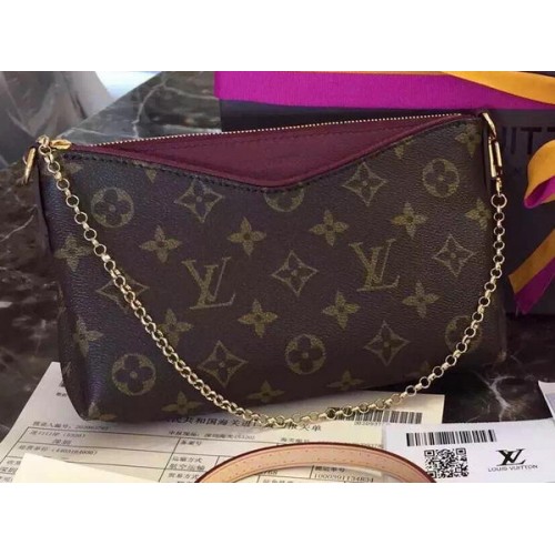 Louis Vuitton M41638 Bolso de mano PALLAS de lona monograma púrpura