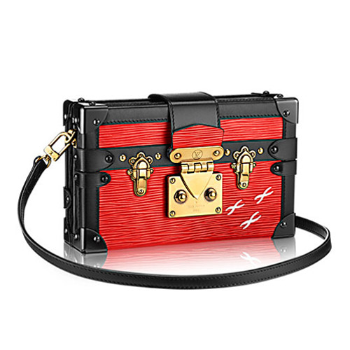 Louis Vuitton M50013 Petite Malle Epi Bolso de cuero Rojo
