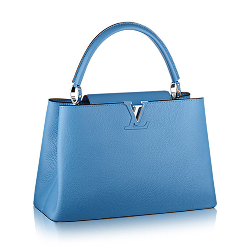 Louis Vuitton M94663 Capucines MM Bolso Azul