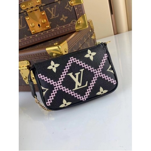 Louis Vuitton MINI POCHETTE ACCESORIOS M81140 negro