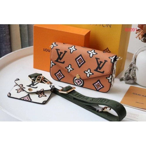Louis Vuitton MULTI POCHETTE ACCESORIOS M80697 marrón
