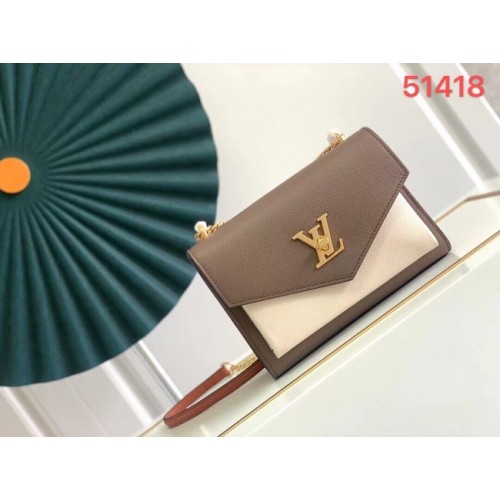 Louis Vuitton BOLSO MYLOCKME CON CADENA M51418 Marrón Caramelo