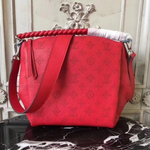 Louis Vuitton Mahina Leather BABYLONE CHAIN BB M51223 Rojo