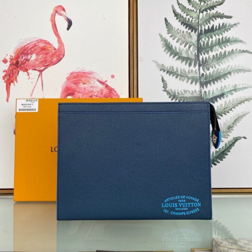 Louis Vuitton Malletier POCHETTE VOYAGE MM M30397 Azul oscuro