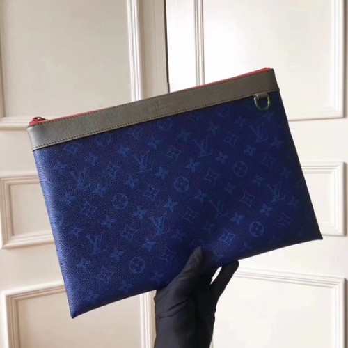 Bolso de mano Louis Vuitton Monogram Canvas POCHETTE APOLLO 61692 azul