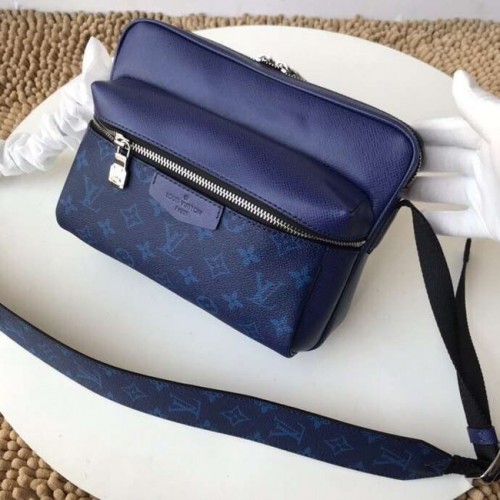 Bolso bandolera Louis Vuitton Monogram Canvas PM M43845 azul