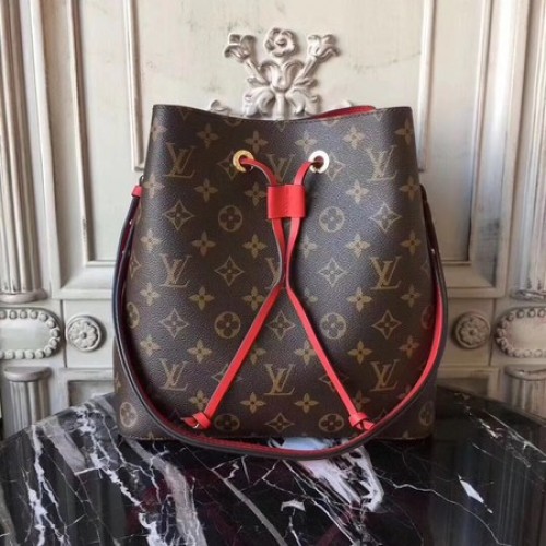 Lona Monogram de Louis Vuitton NEONOE M44020 Rojo