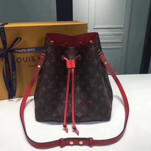 Lona Monogram de Louis Vuitton NEONOE M44022 Rojo