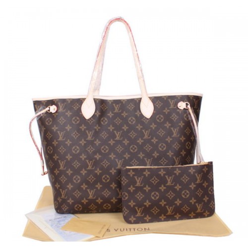 Lona Monogram de Louis Vuitton Neverfull GM M40990 Beige
