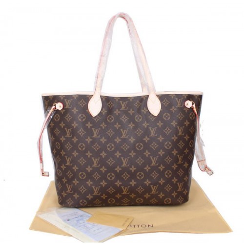 Lona Monogram de Louis Vuitton Neverfull GM M40991 Fucsia